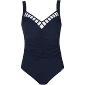 Sunflair Traje de baño azul oscuro / blanco