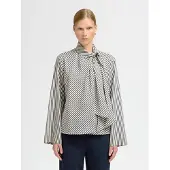 Selected Viscosa Blusa De Manga Larga Mujeres Blanco 40