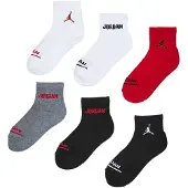 Jordan Calcetines gris / rojo / negro / blanco