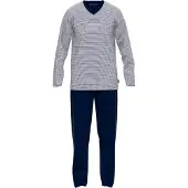 Tom Tailor Pijama largo navy / blanco