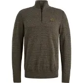PME Legend Jersey 'Pullover with half zipper' oliva