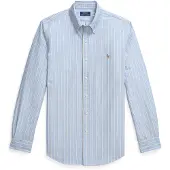 Ralph Lauren Camisa azul claro / blanco