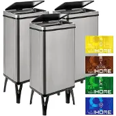 Wellhome Botes De Basura Inteligentes 50l 3 Unidades