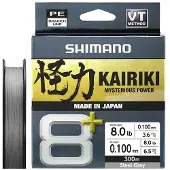 Shimano Fishing Línea Trenzada Line Kairiki 8+ 300 M