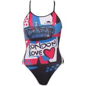 Turbo Traje De Baño De Tiras Finas London Love