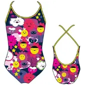 Turbo Traje De Baño De Tiras Finas Happy Flowers