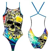 Turbo Traje De Baño Hibiscus Pro Racer Thin Strap