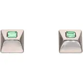 Gaya Pendientes verde / plata