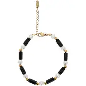 NAEMI Pulsera oro / negro / blanco