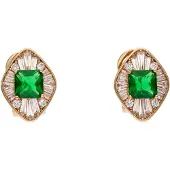 NAEMI Pendientes oro / verde