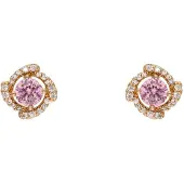 NAEMI Pendientes oro / lila