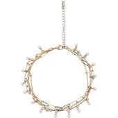 NAEMI Pulsera oro / blanco