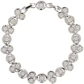 Faina Pulsera plata / transparente