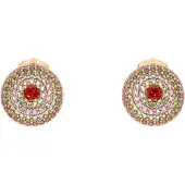 Gaya Pendientes oro / rojo