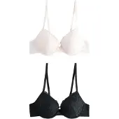 Next Sujetador negro / blanco