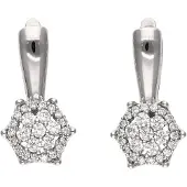 Faina Pendientes plata / transparente