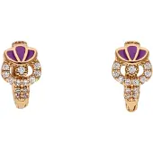 NAEMI Pendientes oro / lila / transparente