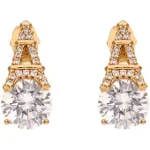 NAEMI Pendientes oro / transparente