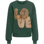 ONLY Sudadera 'ONLLALLY' oro / verde oscuro