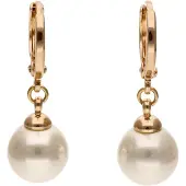 Faina Pendientes oro rosa / blanco perla