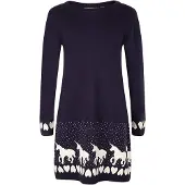 Happy girls Vestido navy / blanco