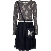 Happy girls Vestido navy / plata