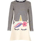 Happy girls Vestido navy / blanco