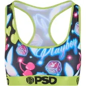 PSD Sujetador 'Airbrush' azul neon / verde claro / rosa / negro
