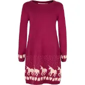 Happy girls Vestido rojo oscuro