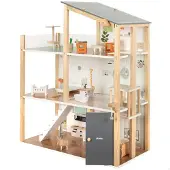 Woomax Muñeca 3 Floors Wooden House