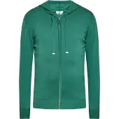 MO Sudadera con cremallera esmeralda