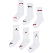 Jordan Calcetines rojo / negro / blanco
