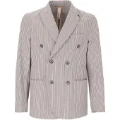 Distretto12 Chaqueta saco 'Tajo' ecru / gris