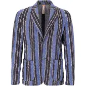 Distretto12 Chaqueta saco 'Edmundo' azul / marino / blanco