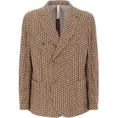 Distretto12 Chaqueta saco 'Dub' beige / marrón