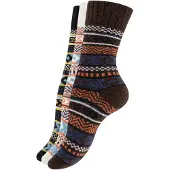 Vincent Creation® Calcetines navy / naranja / negro / offwhite