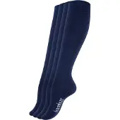 Vincent Creation® Calcetines hasta la rodilla azul oscuro