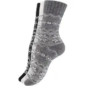 Vincent Creation® Calcetines 'Hygge' gris / gris claro / negro