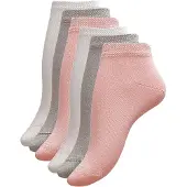 Vincent Creation® Calcetines 'Bambus' gris / greige / rosa
