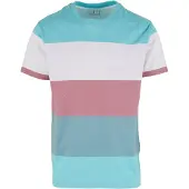Just rhyse Camiseta 'Seaside' azul / azul claro / malva / blanco
