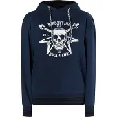 MyMo ROCKS Sudadera 'Blonda' marino / blanco