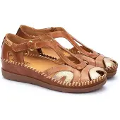 Pikolinos Sandalias 'Cadaques' camelo / cognac / oro