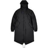 Rains - Chaquetas - Fishtail Parka W3 Black - Talla S - Negro
