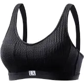 LASCANA Sujetador deportivo negro / blanco