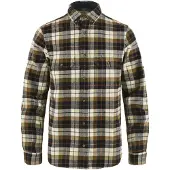 Fjällräven - Camisas - Singi Heavy Flannel Shirt M Chalk White Dark Navy de Algodón - Talla M - Marrón