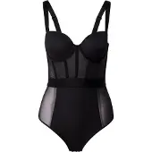 DKNY Body Sin Mangas Sheers Cupped Strapless