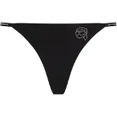 Karl Lagerfeld Tanga 'Ikon' negro / transparente