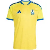 Adidas Camiseta de fútbol 'Ukraine 26 Home' azul / amarillo / miel / blanco