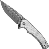 CIVIVI Navaja Voidflare Damascus, G-10 with Aluminum Foil