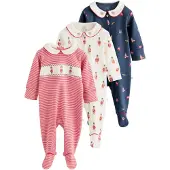 Next Pijama genciana / rojo / blanco lana
